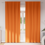 Perdele 2 pcs Portocaliu intens 245 x 140 cm Poliester GartenMobel Dekor