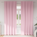 Perdele cu perdele 2 pcs Roz bebeluș 260 x 140 cm Poliester GartenMobel Dekor