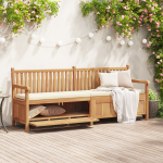 Bancă de grădină cu șemineu cu depozitare Maro 228 x 60 x 90 cm GartenMobel Dekor