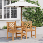 Scaune Exterioare Maro 152 x 63 x 89 cm Lemn masiv de tec GartenMobel Dekor