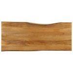Blat masă cu margini, 140x60x3,8 cm, lemn masiv mango GartenMobel Dekor