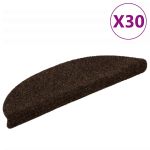 Covorașe scară autoadezive 30 buc Maro 56x17x3 cm GartenMobel Dekor