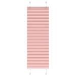 Jaluză plisată roz 40x100 cm Lățime țesătură 39,4cm poliester GartenMobel Dekor