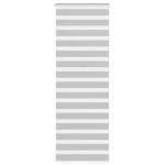 Jaluzea tip zebra gri deschis lățime țesătură 75,9 cm poliester GartenMobel Dekor