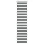 Jaluzea tip zebra gri închis lățime țesătură 60,9 cm poliester GartenMobel Dekor