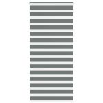 Jaluzea tip zebra gri închis lățime țesătură 90,9 cm poliester GartenMobel Dekor