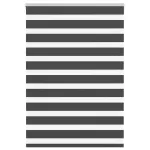 Jaluzea tip zebra neagră lățime țesătură 95,9 cm poliester GartenMobel Dekor