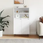 Bufet înalt, alb, 60x36x110 cm, lemn prelucrat GartenMobel Dekor