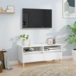 Comodă TV, alb, 100x34,5x44,5 cm, lemn prelucrat GartenMobel Dekor