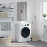 Dulap de perete, gri sonoma, 34,5x34x90 cm, lemn prelucrat GartenMobel Dekor