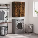 Dulap montat pe perete, stejar fumuriu, 69,5x34x90 cm GartenMobel Dekor