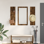 Răcător de paltoane montat pe perete Stejar afumat GartenMobel Dekor