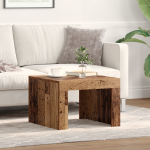Masă de cafea Lemn vechi 50 x 50 x 35 cm Lemn compozit GartenMobel Dekor