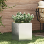 Vază pentru Grădină Argintiu 50 x 32 x 40 cm Oțel galvanizat GartenMobel Dekor