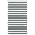 Jaluzea tip zebra gri închis lățime țesătură 125,9 cm poliester GartenMobel Dekor
