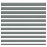 Jaluzea tip zebra gri închis lățime țesătură 150,9 cm poliester GartenMobel Dekor