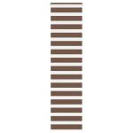 Jaluzea tip zebra maro lățime țesătură 50,9 cm poliester GartenMobel Dekor