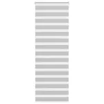 Jaluzea tip zebra gri deschis lățime țesătură 75,9 cm poliester GartenMobel Dekor