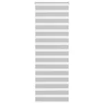 Jaluzea tip zebra gri deschis lățime țesătură 85,9 cm poliester GartenMobel Dekor