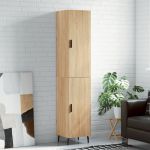 Dulap înalt, stejar sonoma, 34,5x34x180 cm, lemn prelucrat GartenMobel Dekor