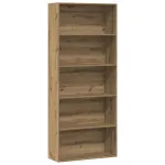 Bibliotecă, stejar artizanal, 80x30x189 cm, lemn prelucrat GartenMobel Dekor