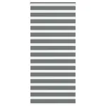 Jaluzea tip zebra gri închis lățime țesătură 105,9 cm poliester GartenMobel Dekor