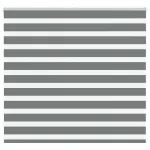 Jaluzea tip zebra gri închis lățime țesătură 160,9 cm poliester GartenMobel Dekor
