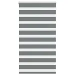 Jaluzea tip zebra gri închis lățime țesătură 70,9 cm poliester GartenMobel Dekor