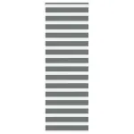 Jaluzea tip zebra gri închis lățime țesătură 70,9 cm poliester GartenMobel Dekor