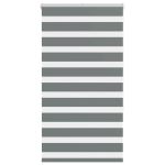 Jaluzea tip zebra gri închis lățime țesătură 80,9 cm poliester GartenMobel Dekor