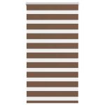 Jaluzea tip zebra maro lățime țesătură 75,9 cm poliester GartenMobel Dekor