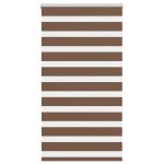 Jaluzea tip zebra maro lățime țesătură 85,9 cm poliester GartenMobel Dekor