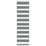 Jaluzea tip zebra gri închis lățime țesătură 45,9 cm poliester GartenMobel Dekor