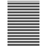 Jaluzea tip zebra neagră lățime țesătură 155,9 cm poliester GartenMobel Dekor