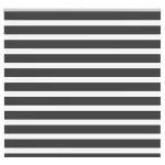 Jaluzea tip zebra neagră lățime țesătură 160,9 cm poliester GartenMobel Dekor