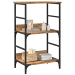 Bibliotecă, stejar artizanal, 50x33x82 cm, lemn prelucrat GartenMobel Dekor