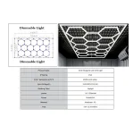 Sistem de Iluminare Plafon Hexagon / HoneyComb 3,94 x 2,29 m Lumina Ajustabila Performance AutoTuning