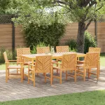 Set de masă pentru grădină 8 pcs Maro Standard GartenMobel Dekor