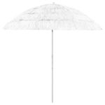 Umbrelă de soare de plajă Hawaii, alb, 240 cm GartenMobel Dekor