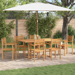 Scaune de grădină stivuibile 6 pcs Maro 55.5 x 55.5 x 90 cm GartenMobel Dekor