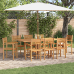 Scaune de grădină stivuibile 8 pcs Maro 55.5 x 55.5 x 90 cm GartenMobel Dekor