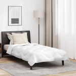 Duvet cu Perne Altele cu pernă 2 pcs Alb 155 x 220 cm Microfibră GartenMobel Dekor
