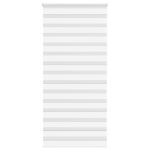 Jaluzea tip zebra alb lățime țesătură 110,9 cm poliester GartenMobel Dekor