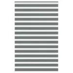 Jaluzea tip zebra gri închis lățime țesătură 140,9 cm poliester GartenMobel Dekor