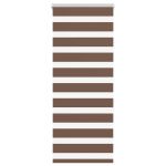 Jaluzea tip zebra maro lățime țesătură 50,9 cm poliester GartenMobel Dekor