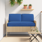 Set de perne pentru palet cu pernă 3 pcs Albastru regal GartenMobel Dekor