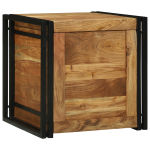 Cutie de depozitare Maro 50 x 50 x 50 cm Lemn masiv de acacia GartenMobel Dekor