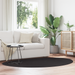 Covor Negru 140 x 200 cm 100% Polyester GartenMobel Dekor