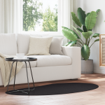 Covor Negru 80 x 150 cm Poliester GartenMobel Dekor