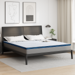 Păturile pentru saltea Alb și albastru 180 x 200 cm GartenMobel Dekor